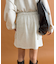 【mystic】ウエストレーススウェットミニスカート