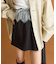【mystic】ウエストレーススウェットミニスカート