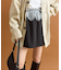 【mystic】ウエストレーススウェットミニスカート
