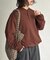 古着ライク胸刺繍ヘンリースウェット