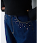 【Kastane】ビシュー付きデニムパンツ