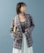 【mystic】チェックテーラージャケット