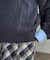 フェイクレイヤードケーブルニットポロ