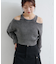 【Kastane】リバーシブルピグメントオフショルタンクニット