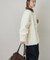 【WHO'S WHO gallery】襟切り替えシャギーシャツジャケット