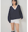 【WHO'S WHO gallery】レースVネックニット