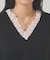 【WHO'S WHO gallery】レースVネックニット