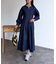 デニム切替ワンピース