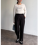 センタースリットパンツ