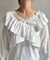 クロスフリルブラウス