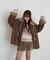 【RAY CASSIN】グラデーションスキッパーフードチュニック