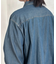 デニムジップシャツ