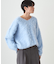 【earthy_】Vネックオーバーニット