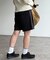 ベルト付きショートパンツ