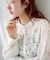 【Kastane】ドットレースボウタイブラウス