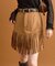 【mystic】フェイクスウェードフリンジスカート