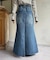 フリンジデニムマーメイドスカート