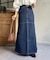 フリンジデニムマーメイドスカート
