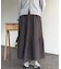 スエードティアードフレアスカート