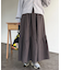 スエードティアードフレアスカート