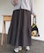 スエードティアードフレアスカート