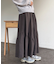 スエードティアードフレアスカート