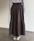 スエードティアードフレアスカート