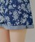 【Chico】フラワープリントデニムショートパンツ
