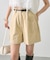 【mystic】ベルト付きタックキュロット