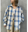 【CIAOPANIC TYPY】バスケット編みメッシュチェックシャツ