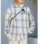 【CIAOPANIC TYPY】バスケット編みメッシュチェックシャツ