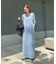 【CIAOPANIC TYPY】クルーネックロング半袖カットワンピース