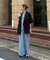 【CIAOPANIC TYPY】クルーネックロング半袖カットワンピース