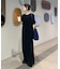 【CIAOPANIC TYPY】クルーネックロング半袖カットワンピース