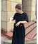 【CIAOPANIC TYPY】クルーネックロング半袖カットワンピース