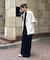 【CIAOPANIC TYPY】クルーネックロング半袖カットワンピース