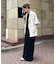 【CIAOPANIC TYPY】クルーネックロング半袖カットワンピース
