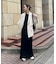 【CIAOPANIC TYPY】クルーネックロング半袖カットワンピース