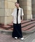【CIAOPANIC TYPY】クルーネックロング半袖カットワンピース