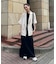 【CIAOPANIC TYPY】クルーネックロング半袖カットワンピース