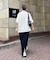 【CIAOPANIC TYPY】クルーネックロング半袖カットワンピース