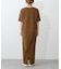【CIAOPANIC TYPY】クルーネックロング半袖カットワンピース