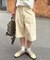 【CIAOPANIC TYPY】【UNISEX】ハーフスタッズカーゴパンツ