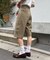 【CIAOPANIC TYPY】【UNISEX】ハーフスタッズカーゴパンツ