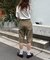 【CIAOPANIC TYPY】【UNISEX】ハーフスタッズカーゴパンツ