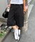 【CIAOPANIC TYPY】【UNISEX】ハーフスタッズカーゴパンツ