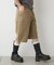【CIAOPANIC TYPY】【UNISEX】ハーフスタッズカーゴパンツ