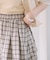 【Kastane】チェックバルーンミニスカート