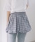 【Kastane】チェックバルーンミニスカート
