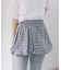 【Kastane】チェックバルーンミニスカート